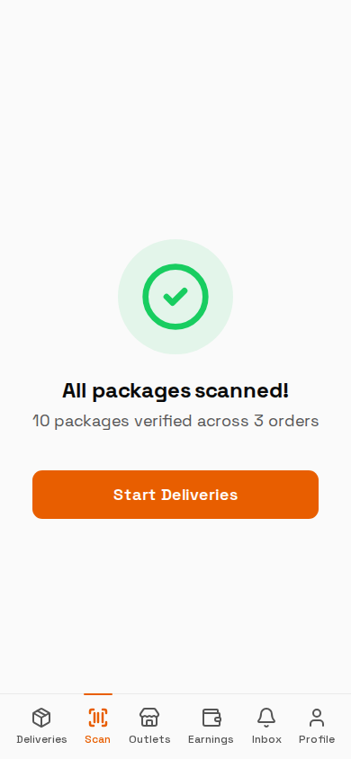 All packages scanned confirmation